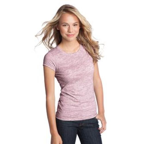 District® - Juniors Extreme Heather Cap Sleeve Crew Tee. DT2000  Thumbnail