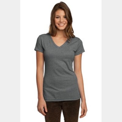 District® Juniors Tri-Blend V-Neck Tee. DT242V Thumbnail