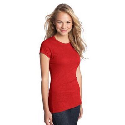 District® - Juniors Slub Cap Sleeve Crew Tee DT251  Thumbnail