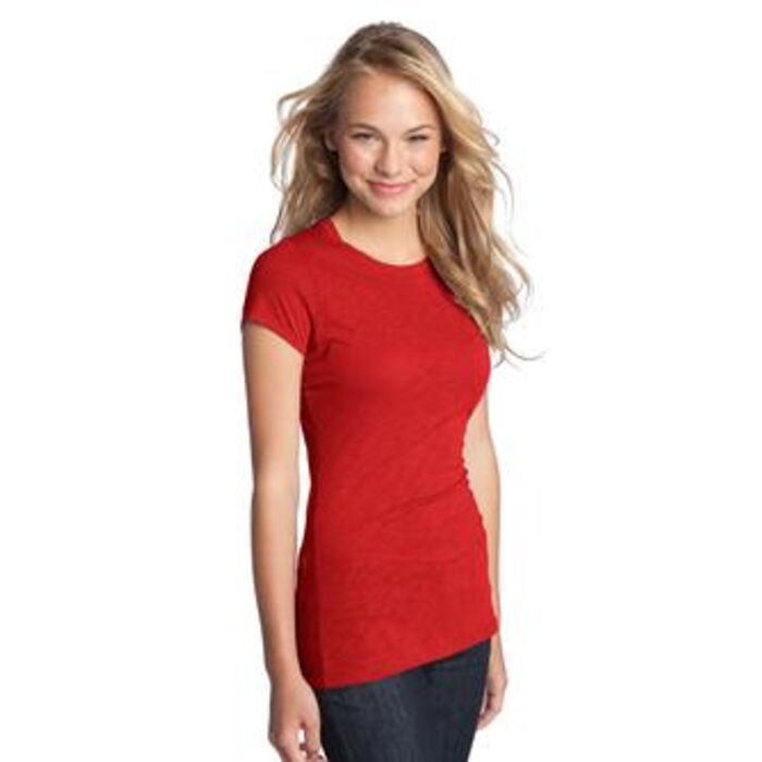 District® - Juniors Slub Cap Sleeve Crew Tee DT251  Thumbnail