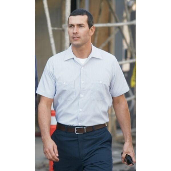 CornerStone® - Long Sleeve Striped Industrial Work Shirt. CS10 Thumbnail