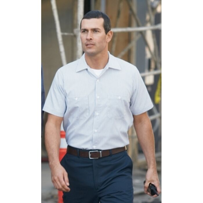 CornerStone® - Long Sleeve Striped Industrial Work Shirt. CS10 Thumbnail