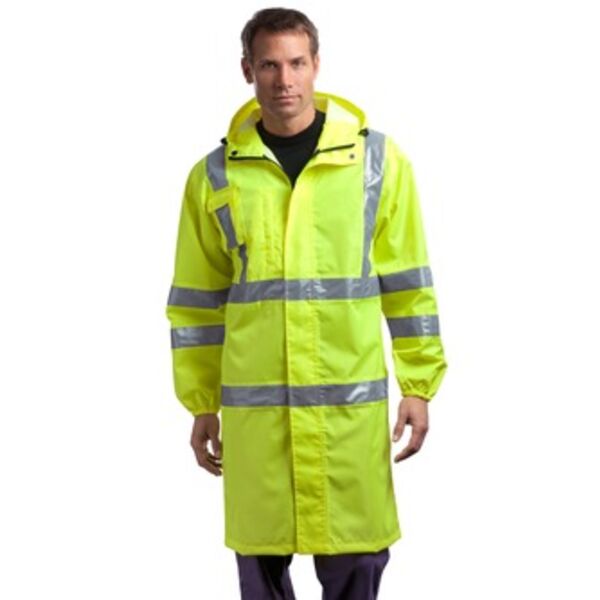CornerStone® - ANSI Class 3 Long Waterproof Rain Coat. CSJ23 Thumbnail
