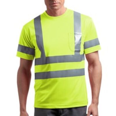 CornerStone® - ANSI Class 3 Short Sleeve Snag-Resistant Reflective T-Shirt. CS408 Thumbnail