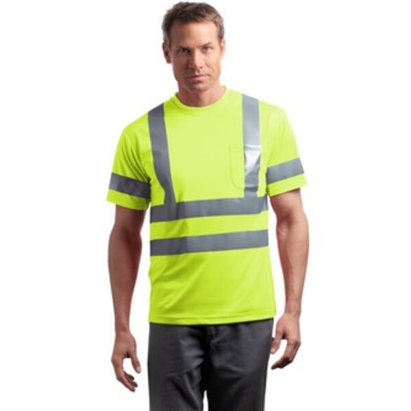 CornerStone® - ANSI Class 3 Short Sleeve Snag-Resistant Reflective T-Shirt. CS408 Thumbnail