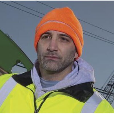 CornerStone® - Safety Beanie with Reflective Stripe. CS800 Thumbnail
