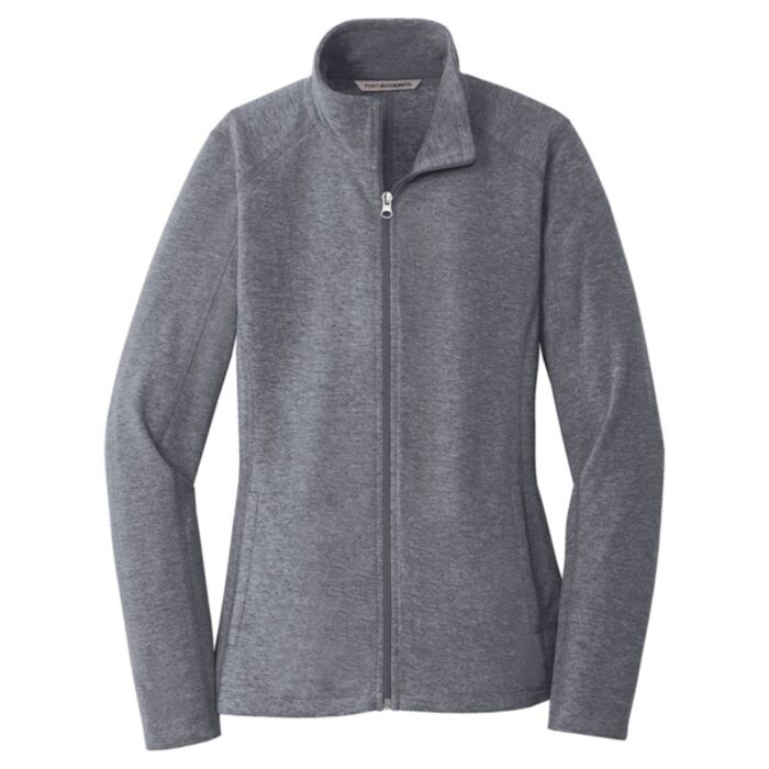 Ladies Heather Microfleece Full Zip Jacket Thumbnail