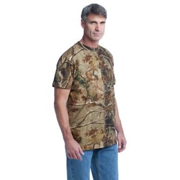 Russell Outdoors™ - Realtree Explorer 100% Cotton T-Shirt with Pocket. S021R Thumbnail