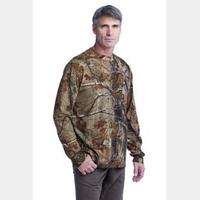 Russell Outdoors™ Realtree Long Sleeve Explorer 100% Cotton T-Shirt with Pocket. S020R Thumbnail