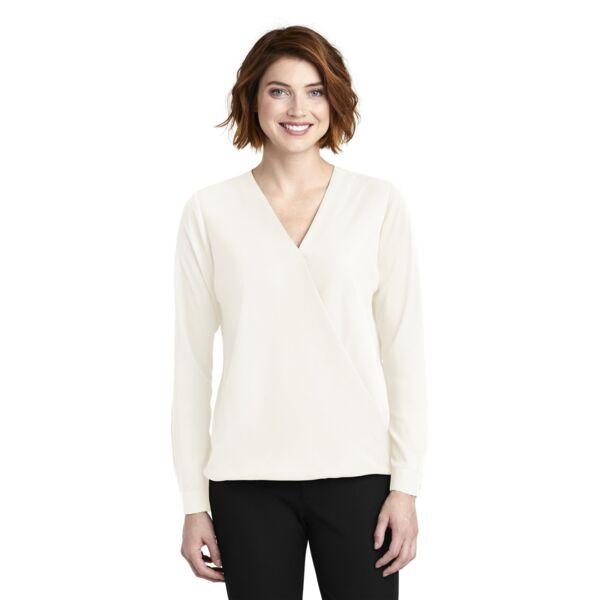 Port Authority ® Ladies Trendy Silhouette Wrap Blouse Thumbnail