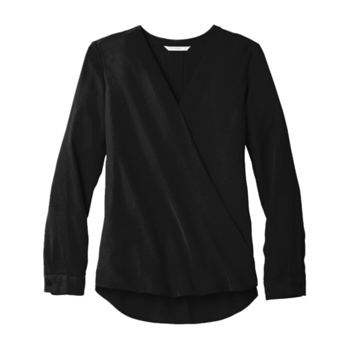Port Authority ® Ladies Trendy Silhouette Wrap Blouse Thumbnail