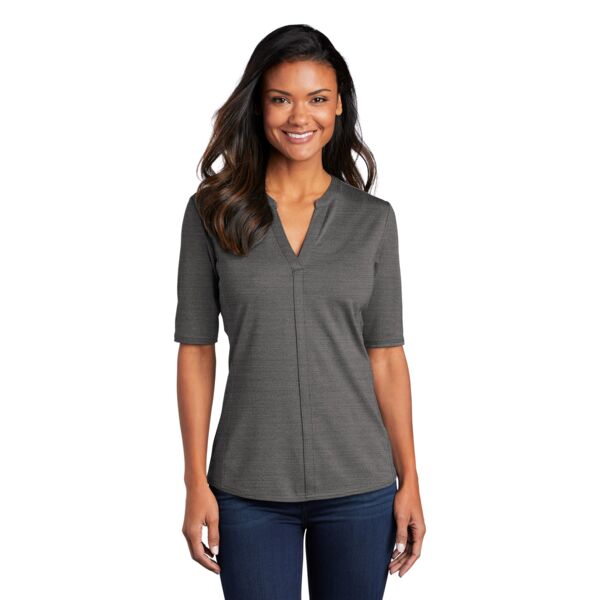 Port Authority ® Ladies Stretch Heather Open Neck Top Thumbnail