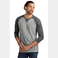 ® Sueded Cotton Blend 3/4 Sleeve Baseball Raglan Tee Thumbnail