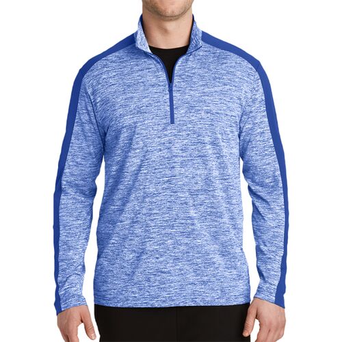 PosiCharge ® Electric Heather Colorblock 1/4 Zip Pullover Thumbnail