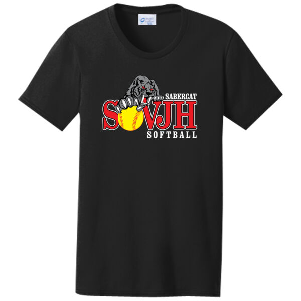 Ladies Softball 50/50 T-Shirt Thumbnail