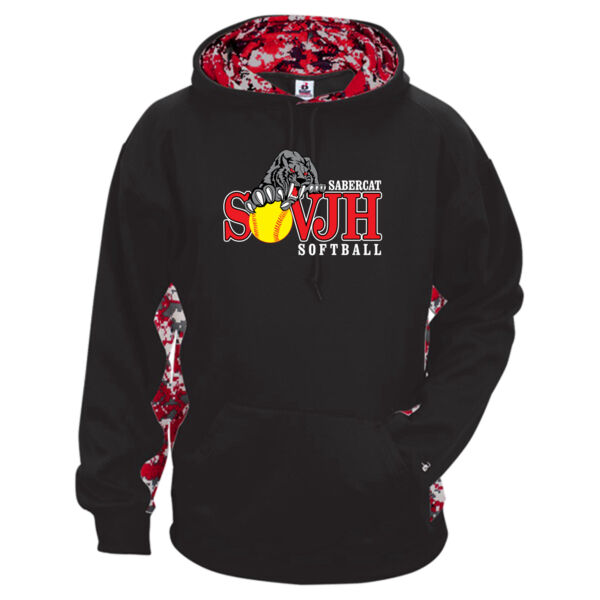 Digital Camo Softball Fleece Pullover Thumbnail