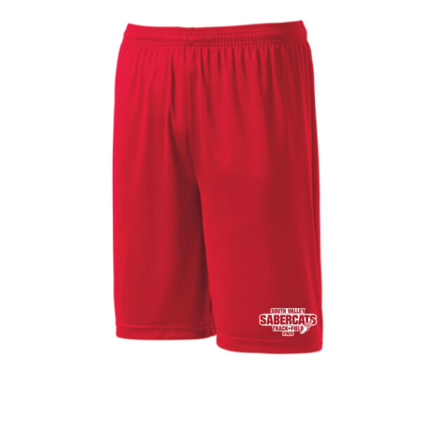 Track & Field Adult & Youth Red Shorts - Sport-Tek® PosiCharge™ Competitor™ Short.  Thumbnail