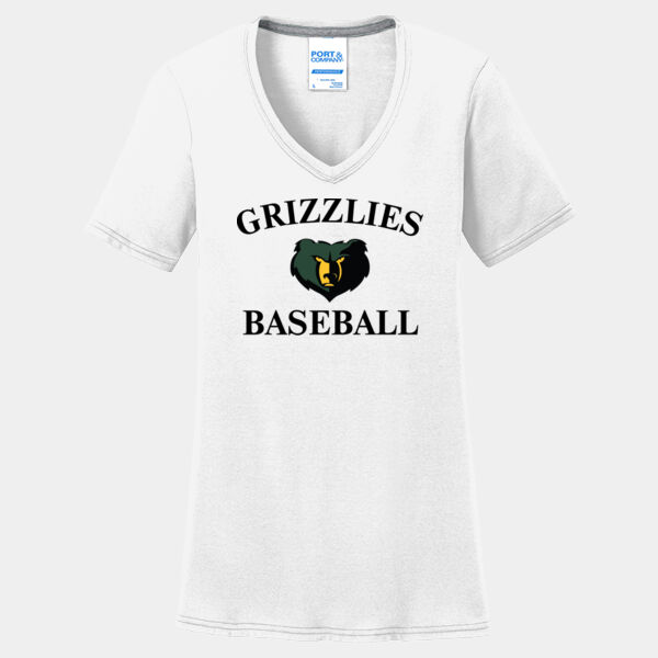 White Ladies Essential Blended Performance V Neck Tee Thumbnail