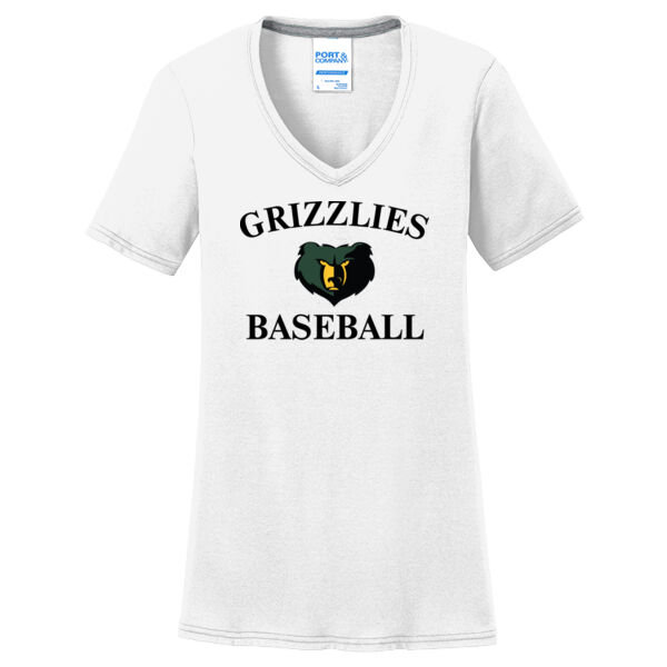 White Ladies Essential Blended Performance V Neck Tee Thumbnail