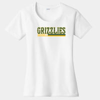 White Ladies PosiCharge ® Tri Blend Wicking Scoop Neck Raglan Tee Bat Design Thumbnail