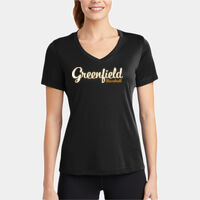 Black Ladies V Neck Competitor™ Tee Thumbnail