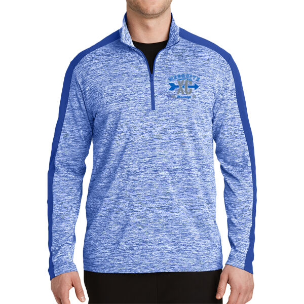 PosiCharge ® Electric Heather Colorblock 1/4 Zip Pullover Thumbnail