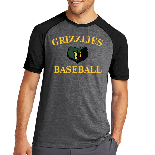 Tri Blend Wicking Raglan Tee Thumbnail