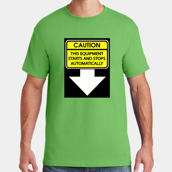 Caution The Equipment Starts And Stop Thumbnail