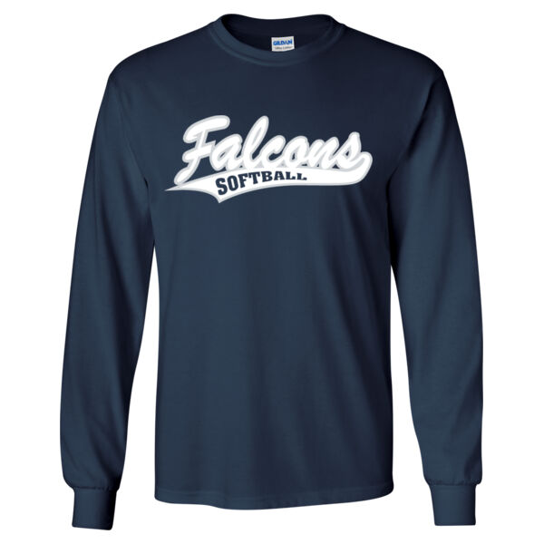 Falcons Navy Longsleeve T-Shirt Thumbnail