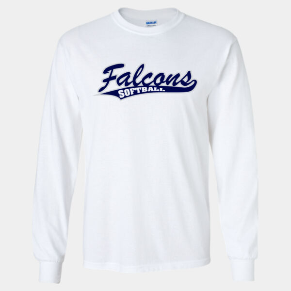 Falcons White Longsleeve T-Shirt Thumbnail