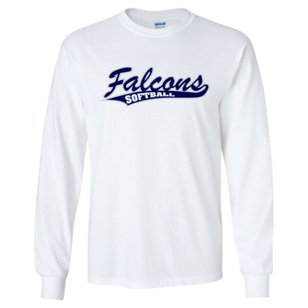 Falcons White Longsleeve T-Shirt Thumbnail