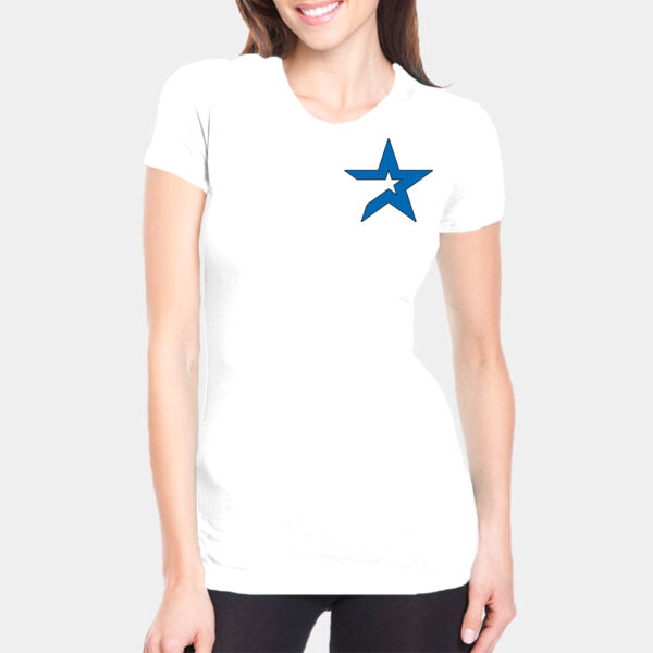 All-Star Baseball Academy White Ladies Scoop Neck Thumbnail