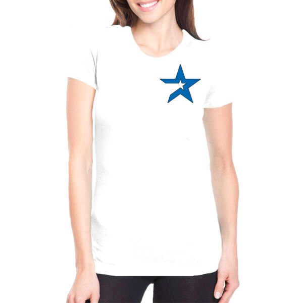 All-Star Baseball Academy White Ladies Scoop Neck Thumbnail