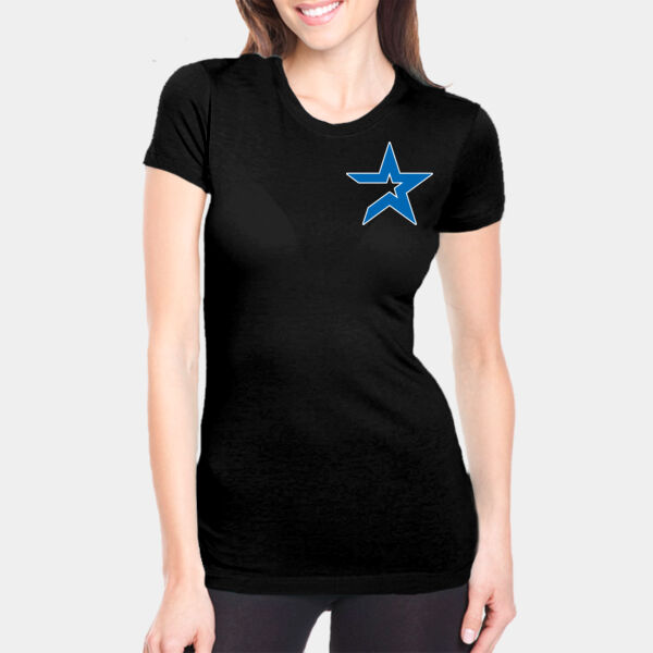 All-Star Baseball Academy Black Ladies Scoop Neck Thumbnail