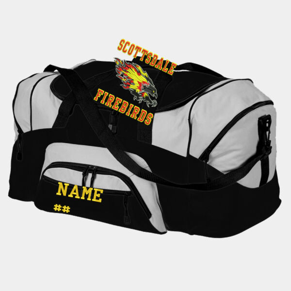 Firebirds Football Black/Silver Duffel Bag Thumbnail