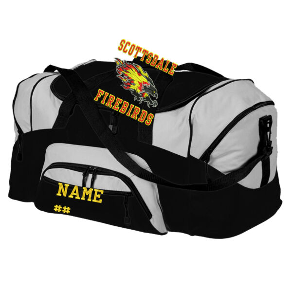 Firebirds Football Black/Silver Duffel Bag Thumbnail