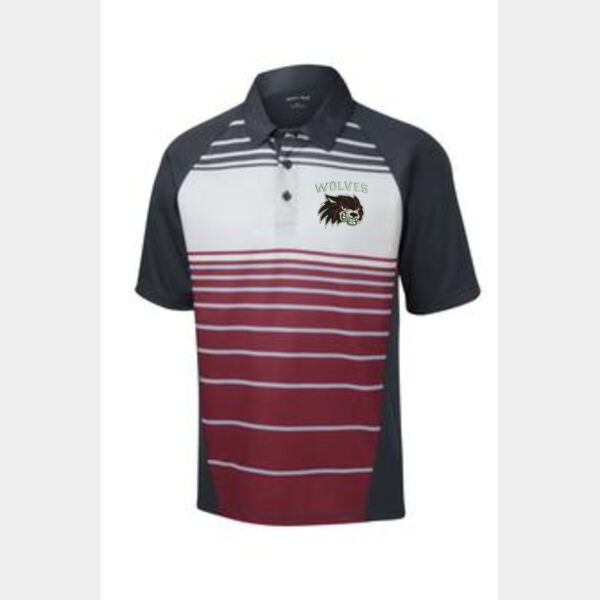 Wolves Football Embroidered Maroon ST600 Polo Shirt Thumbnail