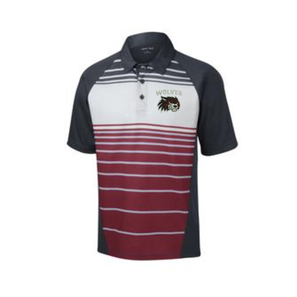 Wolves Football Embroidered Maroon ST600 Polo Shirt Thumbnail