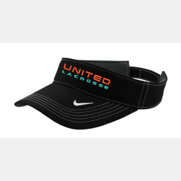 Nike Black Dri-Fit United Lacrosse Embroidered Visor Thumbnail