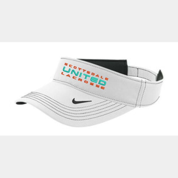 Nike White Dri-Fit United Lacrosse Embroidered Visor Thumbnail