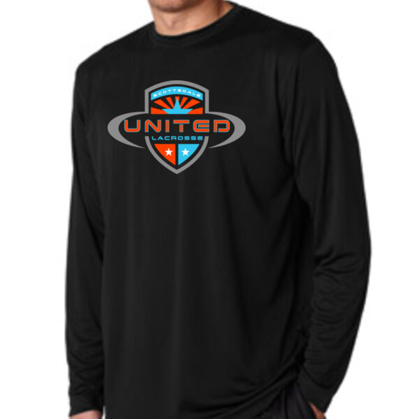Black Performance Interlock Long-Sleeve Shirts Thumbnail