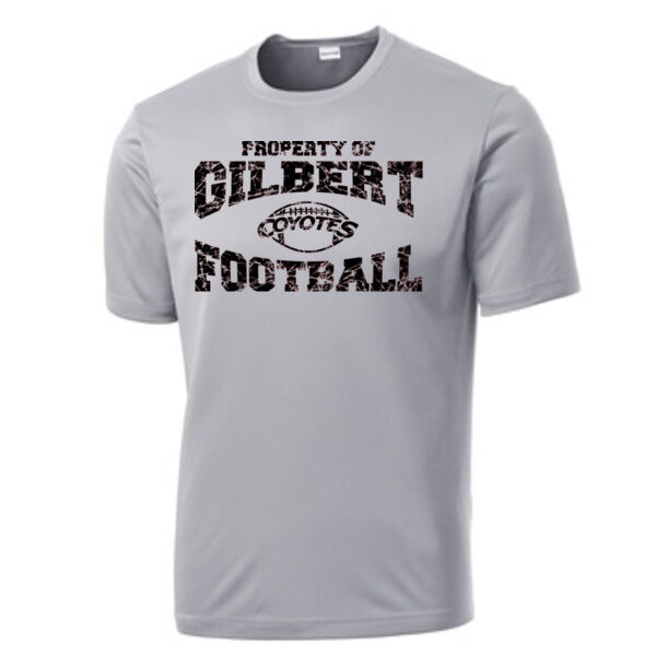 Silver Performance Shirt Gilbert Coyotes Football Thumbnail