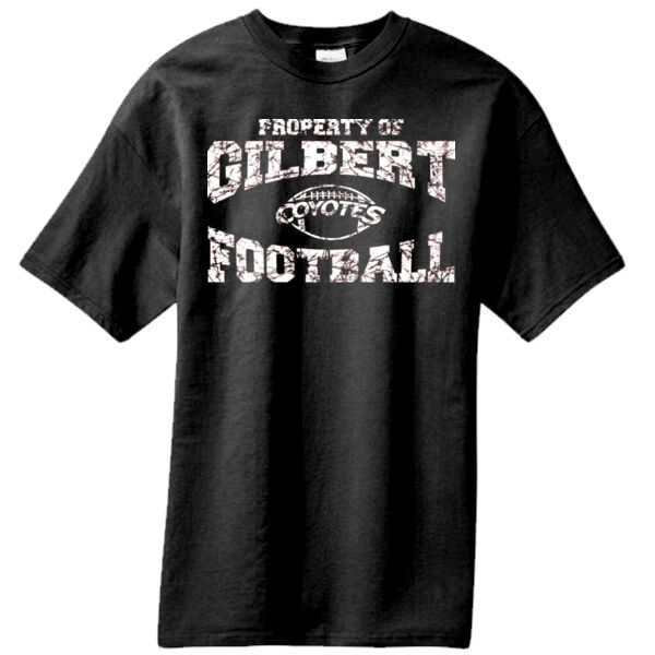 Black T-shirt Gilbert Coyotes Football Thumbnail