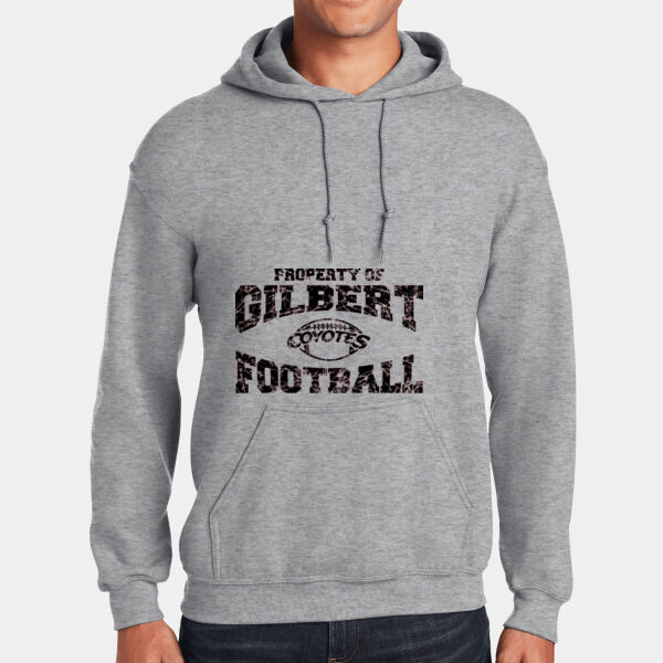 Lt. Steel Hooded Sweatshirt Gilbert Football Thumbnail