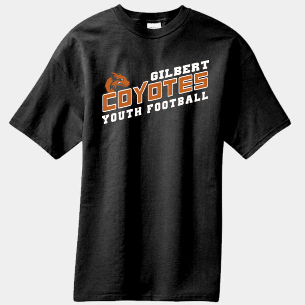 Black T-shirt Gilbert Youth Coyotes Football Thumbnail