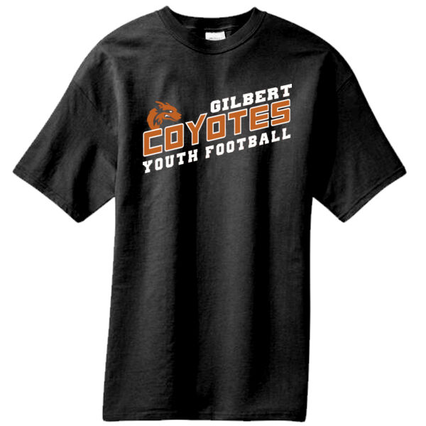 Black T-shirt Gilbert Youth Coyotes Football Thumbnail