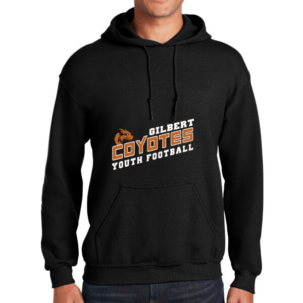 Black Hooded Sweatshirt Gilbert Youth Coyotes Football Thumbnail