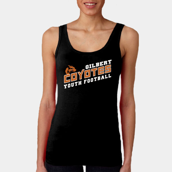 Black Ladies Tank Top Coyotes Football Thumbnail