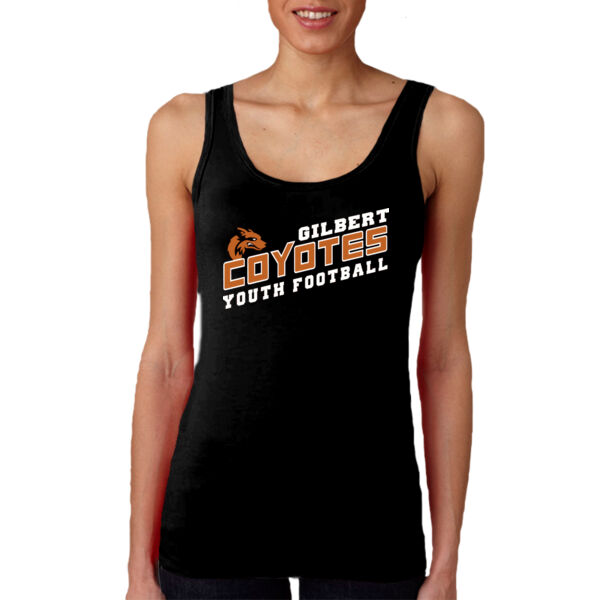 Black Ladies Tank Top Coyotes Football Thumbnail