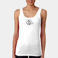 White Ladies Tank Top Coyotes Football Thumbnail